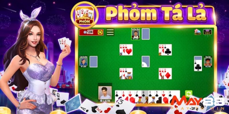 Sảnh bài Phỏm đông đảo người chơi